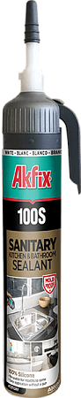 Герметик силиконовый Akfix санитарный силикон 100S
