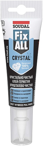 Прозрачный клей-герметик Soudal Fix All Crystal