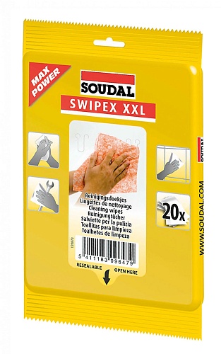 Очищающие салфетки Soudal Swipex