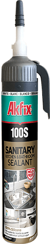 Герметик силиконовый Akfix санитарный силикон 100S