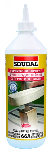 Водостойкий полиуретановый клей для дерева Soudal 66A